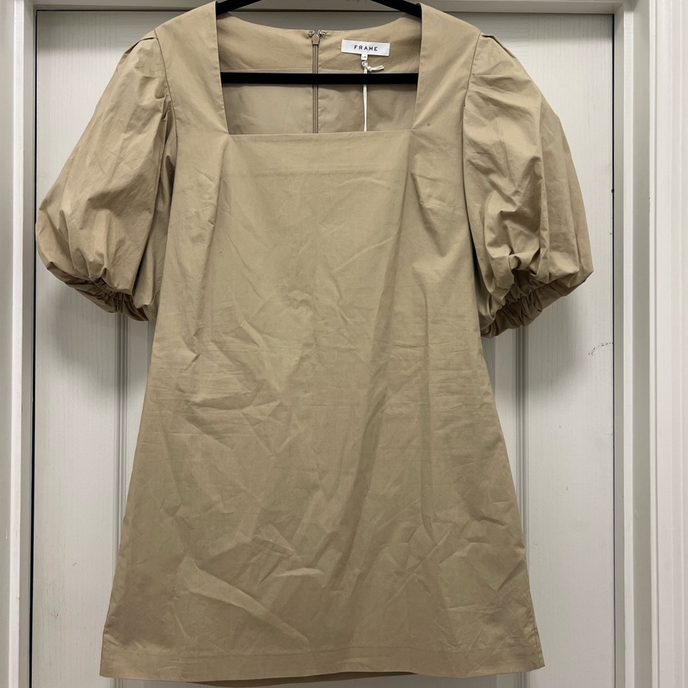 FRAME  NINA DRESS IN PEBBLE